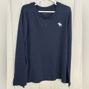 Kids Abercrombie 9/10 Navy long sleeve shirt